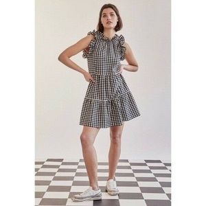 Maeve Black Gingham Dress